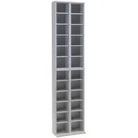 VCM Almera CD-Regal 42 x 20 x 180 cm Weiß