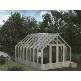 Palmako Gewächshaus Emilia 13 Grau 13,8 m2