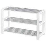 Idimex Schuhregal Weiß, Holz, Kiefer, Mode, 80x48x30 cm Garderobe, Schuhaufbewahrung, Schuhregale