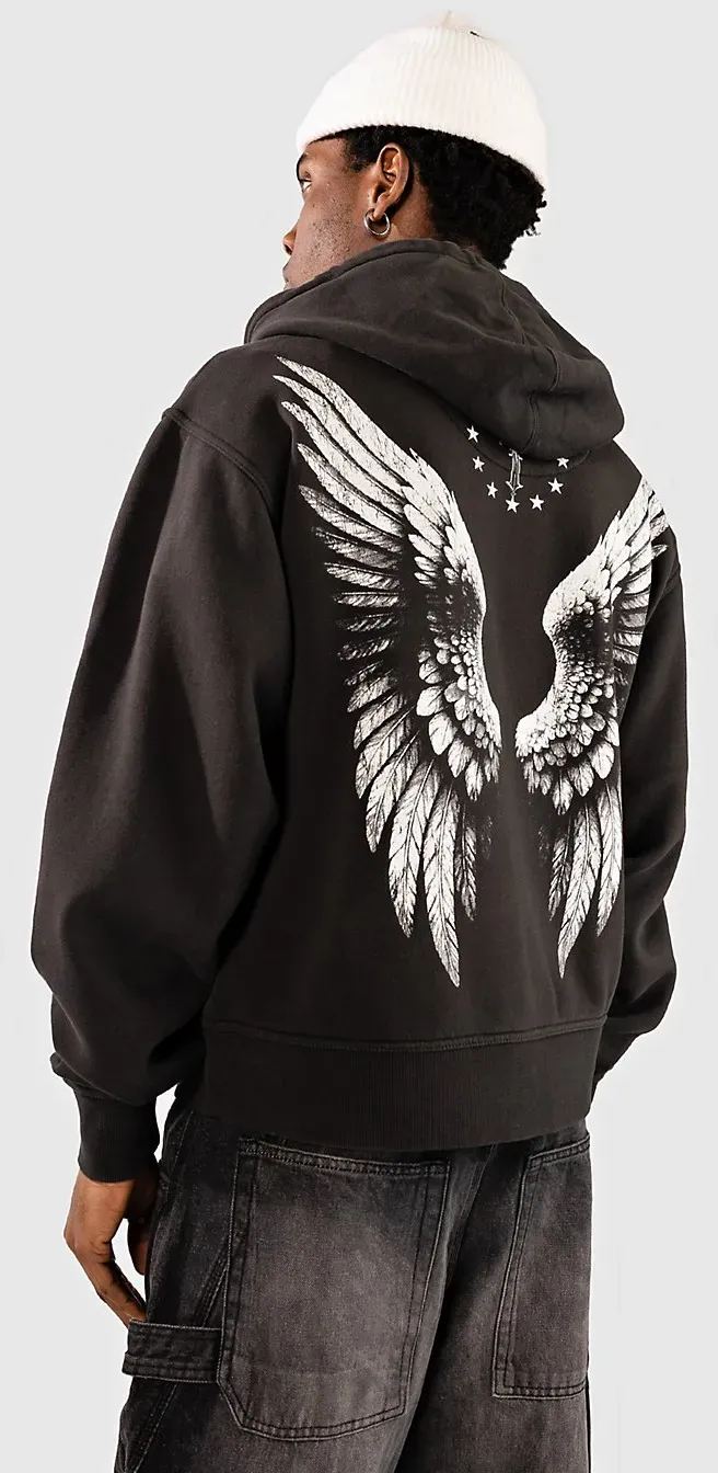Ninth Hall Silverscreen Spirit Boxy Sweatjacke black Gr. S