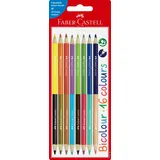 Faber-Castell Bicolor Buntstifte 8 St. Mehrfarbig