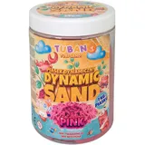 TUBAN Dynamischer Sand 1kg – 1000 g – Kinetischer Sand – Spielsand Spielzeug – Für Kinder – Förderung der Feinmotorik – Trocknet Nicht Aus – Farbe Rosa