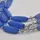 Steuer Collierkettchen Acryl blau