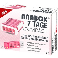 Wepa Apothekenbedarf GmbH & Co. KG ANABOX Compact 7 Tage Wochendosierer pink/weiß