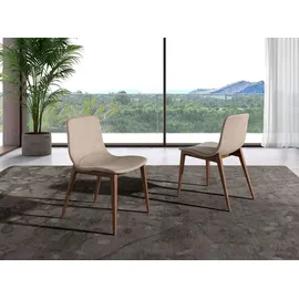 ac angel cerda Angel Cerdá Stuhl aus beigem Stoff 4049C