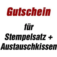 Trodat Gutschein für Stempelplatte für trodat 4913 ohne Logo