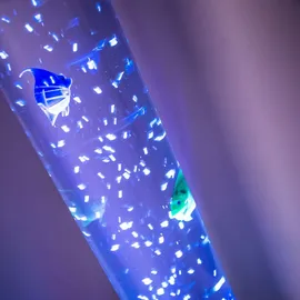 ETC Shop RGB LED Stehleuchte 120,0 cm transparent