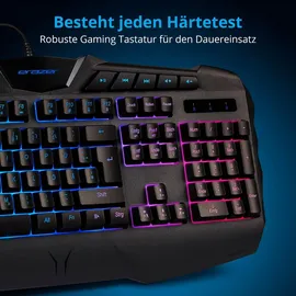 Medion Supporter P11 halbmechanische Gaming Tastatur DE