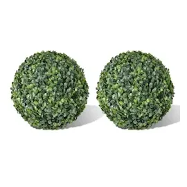 vidaXL Buchsbaumkugeln 2 Stk. Künstlich Formschnitt-Kugel 35 cm