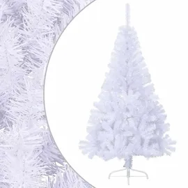 vidaXL Halber Weihnachtsbaum Weiß 150 cm