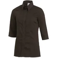 Leiber Bluse Teilungsnähte chocolate