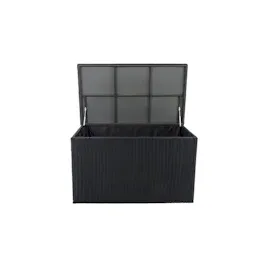 CLP Polyrattan Auflagenbox Comfy 5mm schwarz/125 cm
