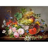 Castorland Still Life with Flowers and Fruit Basket Puzzle 2000 Teile, bunt,