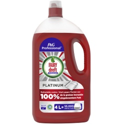 Fairy Professional Platinum Handgeschirrspülmittel, Effektives Handspülmittel gegen Fett, 4 Liter - Flasche