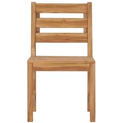 vidaXL Gartenstühle 2 Stk. Massivholz Teak