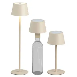 NORTHPOINT Flaschenleuchte Beige 2 St.