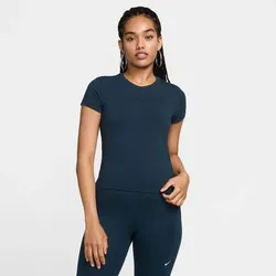 NIKE Damen Shirt Sportswear Chill Knit, ARMORY NAVY/ARMORY NAVY, XS