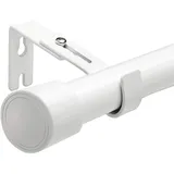 Gardinenstange Ausziehbar Gardinenstangen Vorhänge Stangen mit Halterungen für Schlafzimmer, Wohnzimmer, Küche(84-150CM Φ25mm)