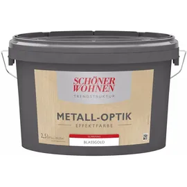 Schöner Wohnen Trendstruktur Effektfarbe Blassgold glänzend 2,5 l