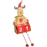 Adventskalender 2022 Weihnachts-Countdown, Weihnachtsmann, Adventskalender, Weihnachtsdekoration, Holz, Bauernhaus, rustikales Schild, Weihnachtsfeier, Urlaub, Dekoration für Zuhause, (A, One Size)