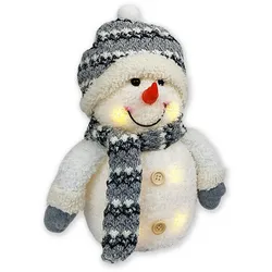 LED Deko Schneemann Weihnachtsdekoration Höhe ca. 26 cm