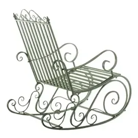 CLP 2er Set Schaukelstühle Smilla antik-grün