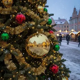 buttinette Christbaumkugel, gold, 20 cm Ø
