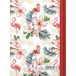 RNK Notizbuch Flamingo rot 46750 A5/96BL punktiert
