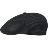 Stetson Hatteras Schirmmütze gestreift Made in Germany Herren Sommer Winter schwarz-blau 58 cm - 58