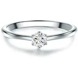 Trilani Ring aus Sterling Silber mit Zirkonia in silber | Gr.: 52