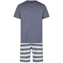 Phil & Co. Berlin Shorty Lounge Dreams Grau/Weiß L