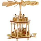 Richard Glässer Weihnachtspyramide Heilige Familie original Erzgebirge #01371