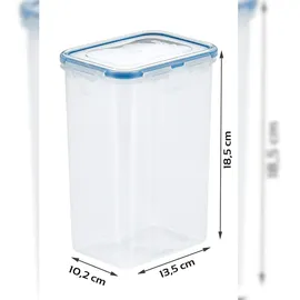 Lock & Lock Frischhaltedose rechteckig blau 13,5 x 10,2 x 18,5 cm 1,3 l