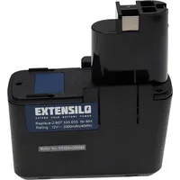 EXTENSILO 2x Akku kompatibel mit Bosch psr 12VES Elektrowerkzeug
