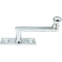 hilber beschläge Fensterreiber auf eckiger Platte 17 mm, Stahl verzinkt silberfärbig