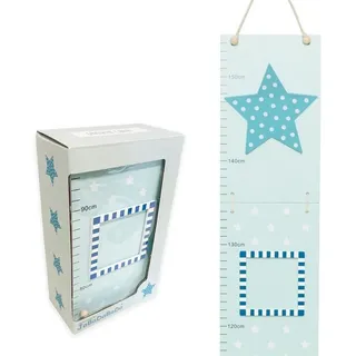 JaBaDaBaDo Messlatte aus Holz fürs Kinderzimmer blau