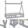 ML-Design Hausbett Tipi 70 x 140 cm Kiefer grau