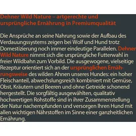 Dehner Wild Nature Hundefutter Hochmoor, Trockenfutter getreidefrei / zuckerfrei, für Hunde, Ente, 12 kg