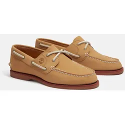 Bootsschuh TIMBERLAND "CLASSIC BOAT BOAT SHOE", Gr. 40, md bei nubuck, Leder, sportlich, Schuhe
