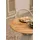 Niehoff Stehtisch Ø80 cm Aluminium Ivory/Tischplatte Teak natur