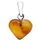 Ostsee-Schmuck Herz 11 mm Silber 925/000 Bernstein