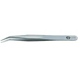 C.K Tools Pinzette, Präzisionspinzette, Gerillt/30° abgewinkelt, 120mm T2336 Bestückungspinzette SM115 SA Genutet, gebogen 30° 120 mm