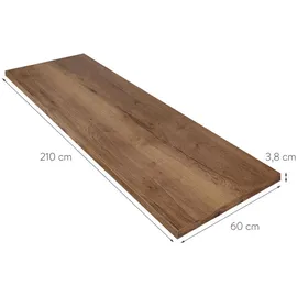 Nobilia Cascada, Grau, eiche havanna nachbildung), B:210,3cm H:216,6cm T:60cm, Komplettküchen-Sets, vormontiert, Breite 210 cm, Blauer Engel, Pefc, Goldenes M, Made in Germany, DGM-Klimapakt, seitenverkehrt erhältlich, vormontierter Korpus, Küchen,