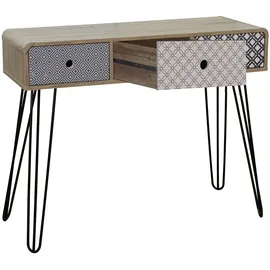SIT Möbel Mailbox Konsolentisch 99 x 35,5 x 80,5 cm blau-weiß