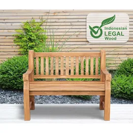 CLP Teakbank 120 x 93 x 61 cm Braun