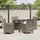 vidaXL Garten Essgruppe 5-tlg. Grau