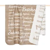 PAD Wohndecke SNUG taupe - 150x200 cm x 200 cm,