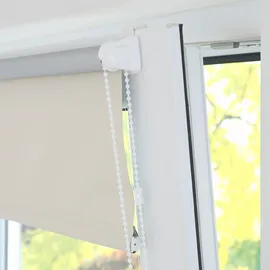 LIEDECO Rollo Klemmfix Thermobeschichtet 100 x 150 cm Creme/weiß