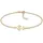 Elli Ankerarmband Damen goldfarben 925 Sterling Silber Größe 17