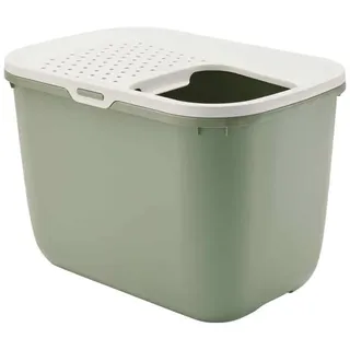 Nobby Katzentoilette Hop In 58,5x39x39,5 cm Botanisch Grün/Weiß